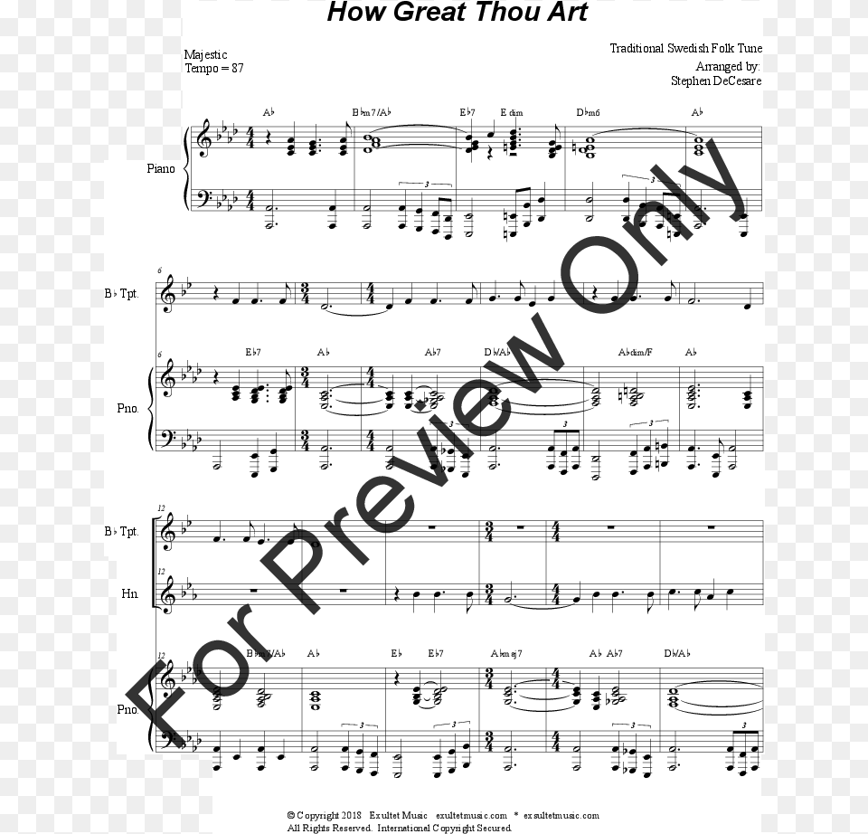 How Great Thou Art Thumbnail Ventus Todd Parrish Violin, Sheet Music Free Png