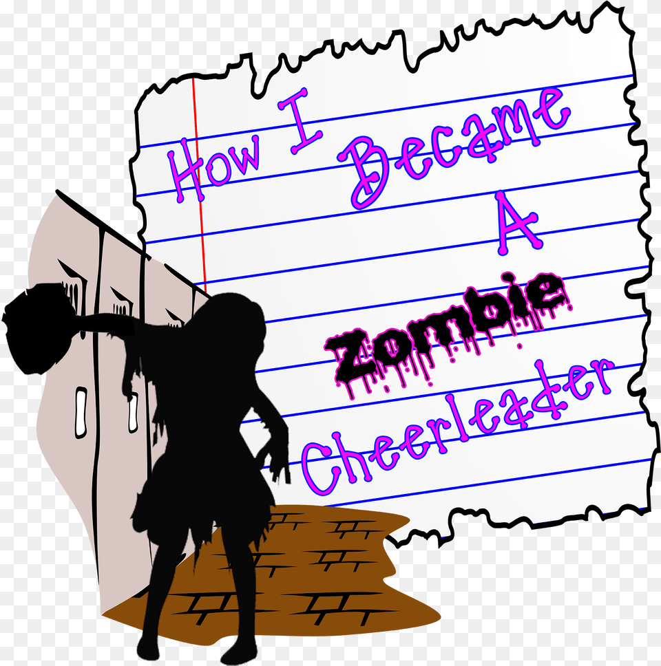 How I Became A Zombie Cheerleader Silhouette, Adult, Female, Person, Woman Free Png