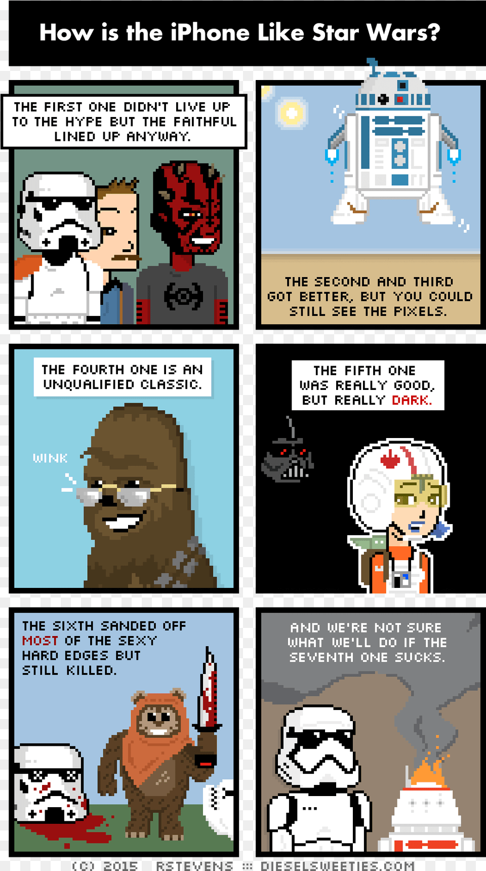 How Is The Iphone Like Star Wars Cartoon, Book, Comics, Publication, Person Png Image