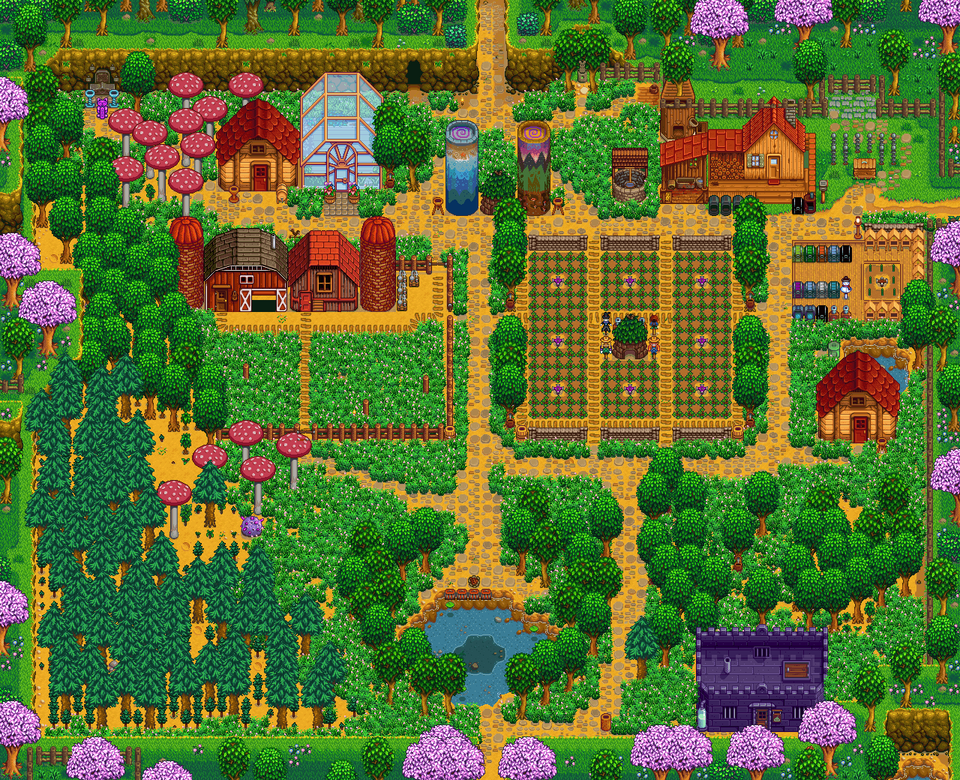 How It Looked In Y3 Spring Http Stardew Valley Switch Farm Layout, Garden, Outdoors, Nature, Neighborhood Free Transparent Png