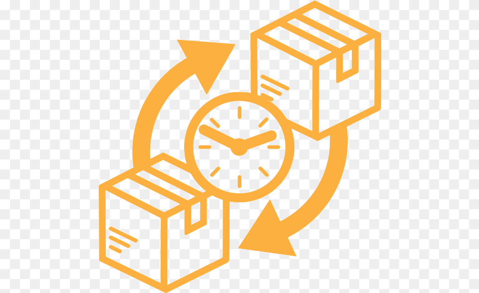 How Long Is The Replacement Process Box Delivery Icon, Wristwatch, Bulldozer, Machine, Wheel Free Png Download