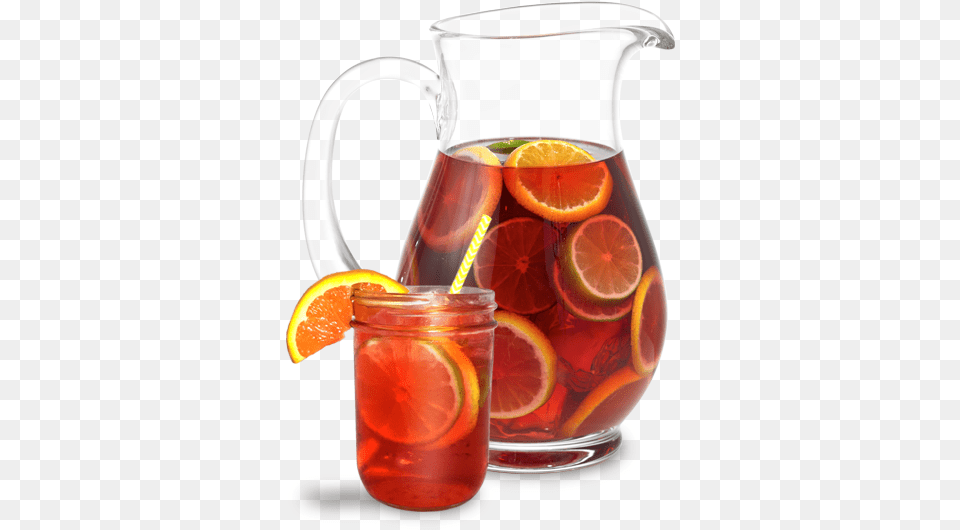 How Many Glasses In A Pitcher Of Sangria Sangria Pitcher, Jug, Produce, Plant, Orange Png Image