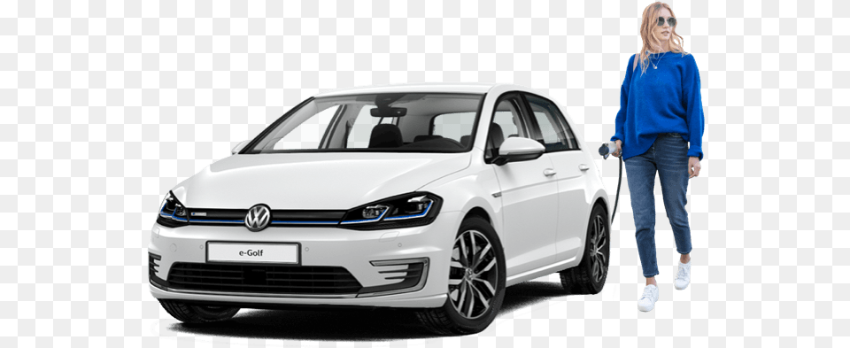 How Much Does It Cost To Charge U0026 Run An Electric Car Golf R Estate White, Sedan, Transportation, Vehicle, Machine Png