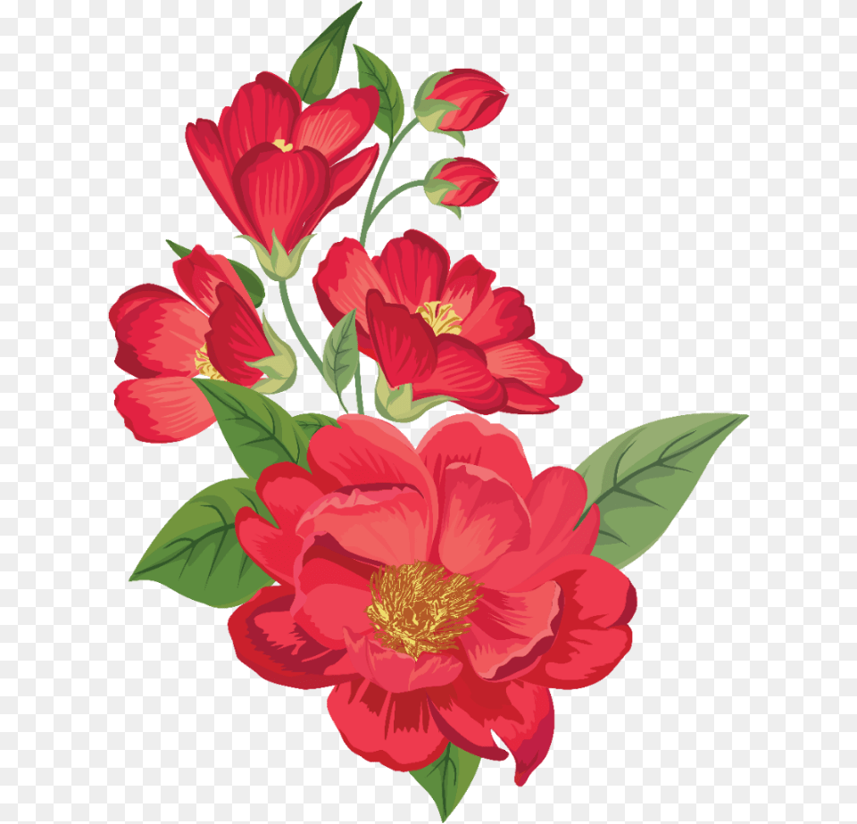 How The Flower Crown Became It Accessory Of Coachella Watercolor Red Flowers, Plant, Petal, Pattern, Anemone Free Transparent Png