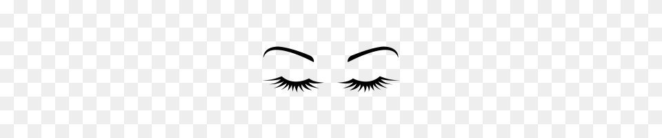How To Apply False Lashes, Gray Png