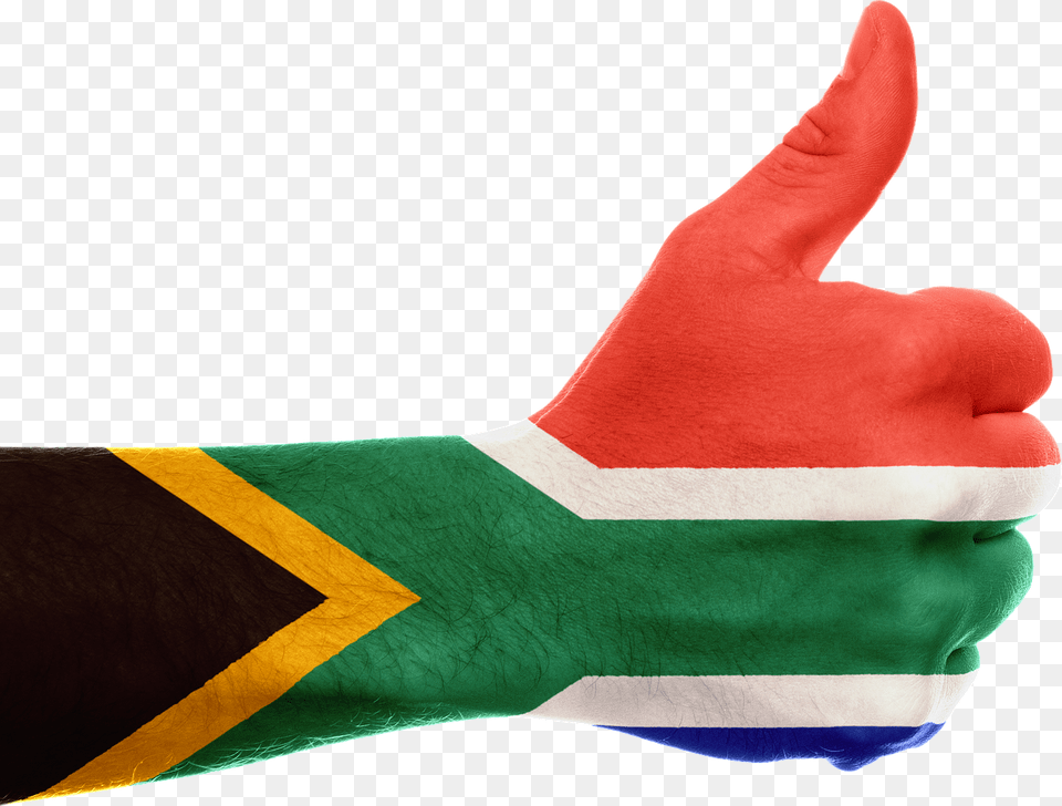 How To Apply For A South African Visa South Africa Flag, Body Part, Clothing, Finger, Glove Free Transparent Png