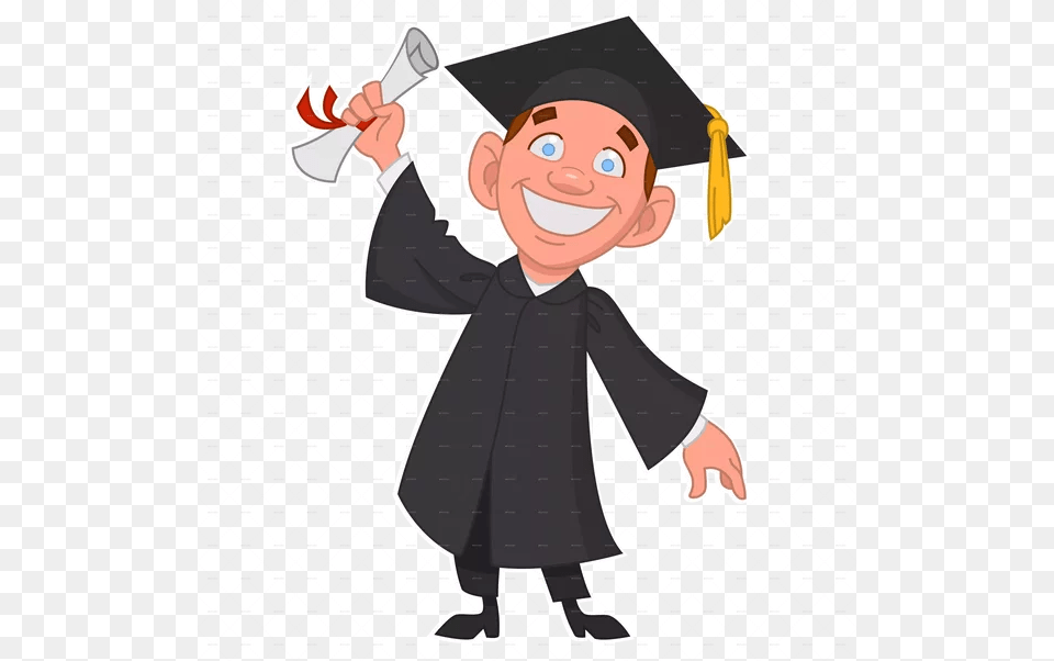 How To Become A Top University Student Graduating Student Clipart, Graduation, People, Person, Baby Png Image