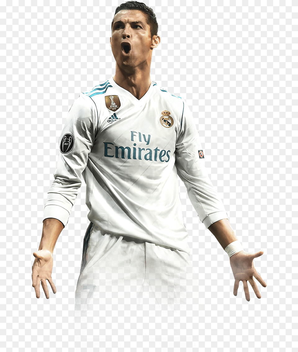 How To Celebrate Like Cristiano Ronaldo Images Real Madrid Ronaldo, Adult, Person, Man, Male Free Png