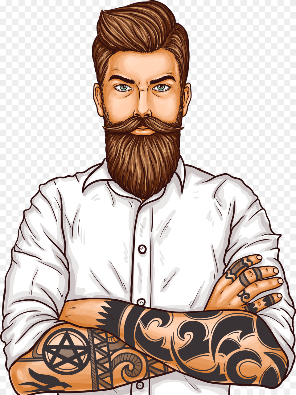 How To Change Youtube Background Photo Channel Art Cover Man Vector Art, Tattoo, Skin, Person, Male Free Png Download