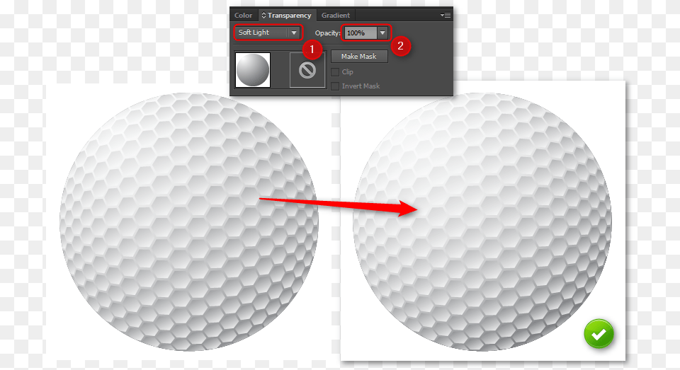 How To Create A Golf Ball In Illustrator Make A Golf Ball In Illustrator, Golf Ball, Sport Free Png Download