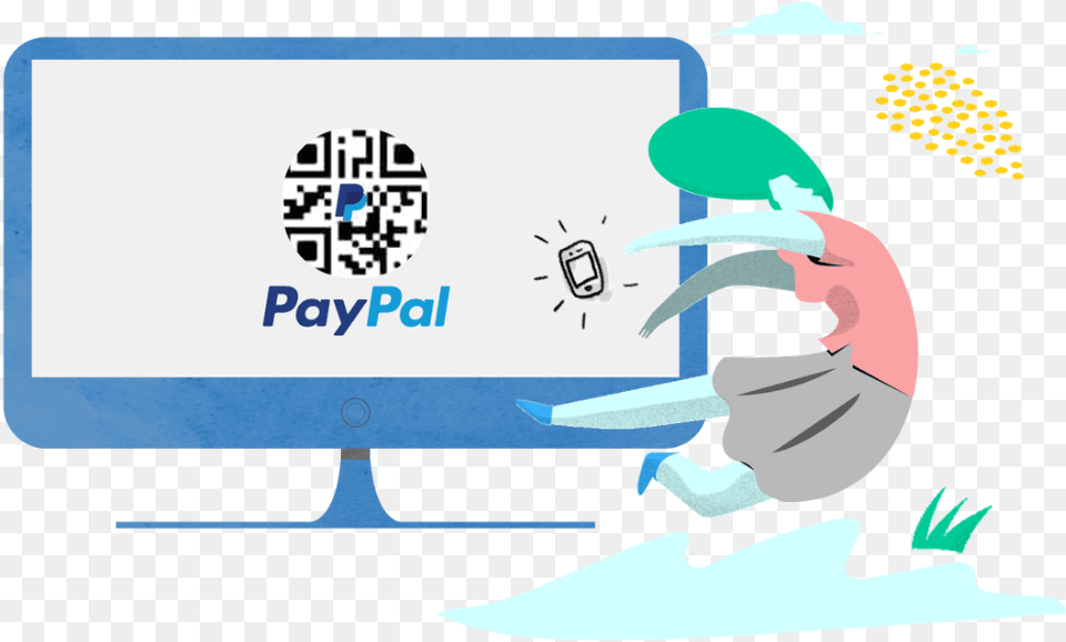 How To Create A Paypal Qr Code Scan Pay Easily Smart Device, Computer, Electronics, Pc, Screen Png