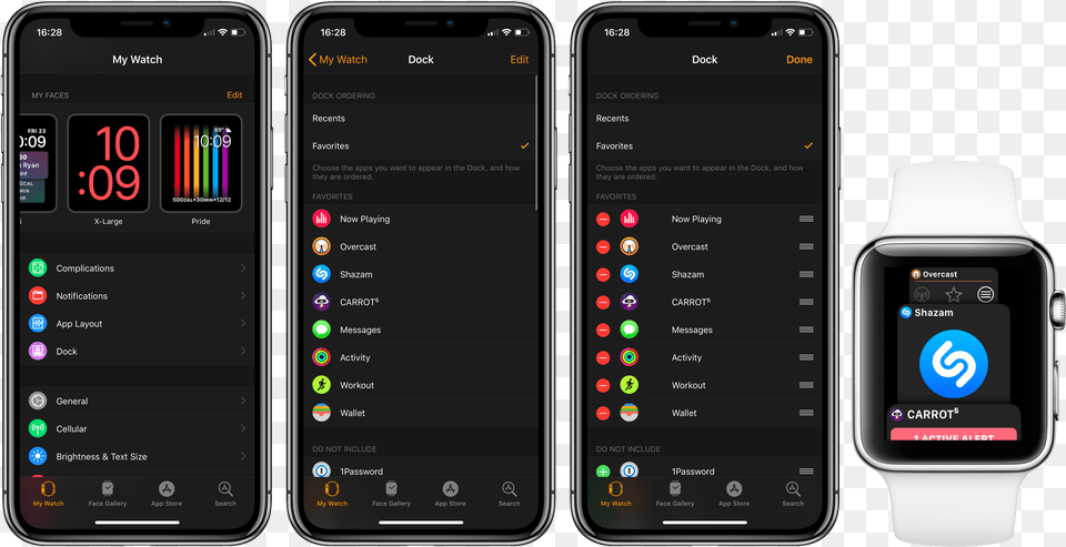 How To Customize The Dock Apple Watch, Electronics, Mobile Phone, Phone, Wristwatch Png Image