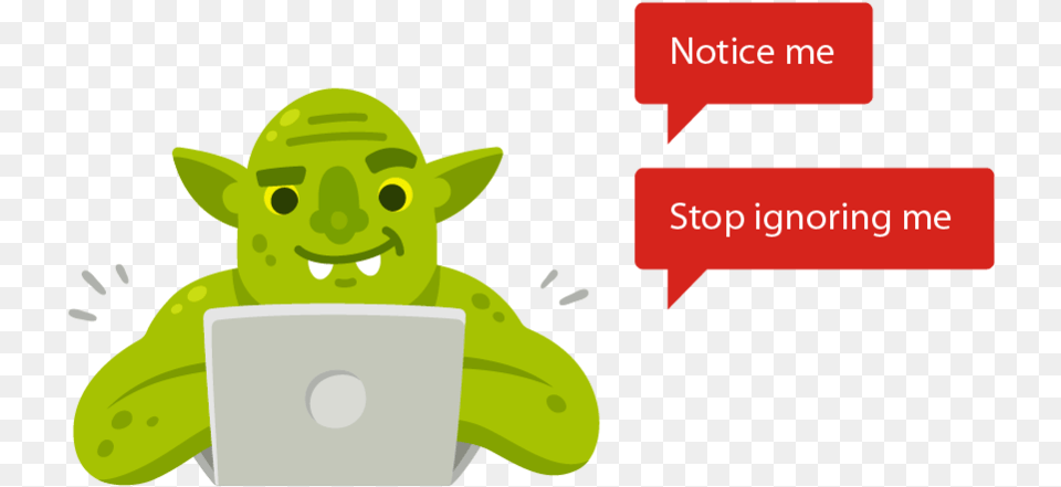 How To Deal With Trolls Internet Goblin, Green, Plush, Toy, Animal Free Transparent Png