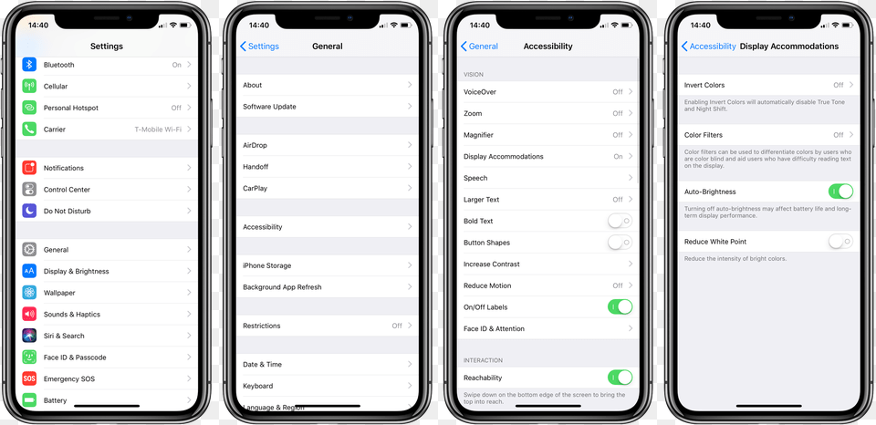 How To Disable Auto Brightness On Iphone Or Ipad In Acceso Guiado Iphone X, Electronics, Mobile Phone, Phone, Text Free Png