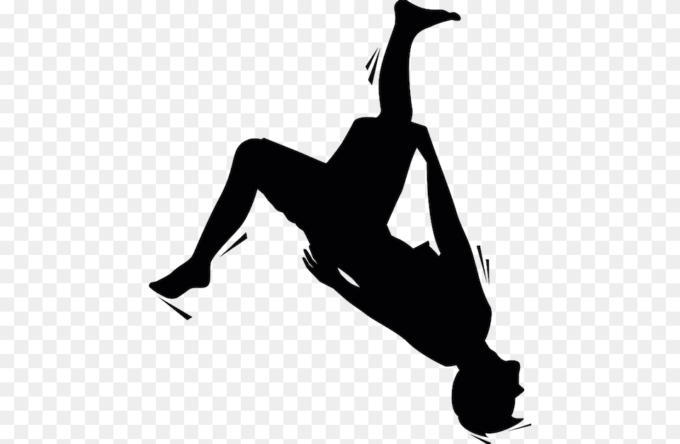 How To Do A Backflip The Five Best Ways To Learn A Backflip, Silhouette, Stencil, Adult, Female Png Image