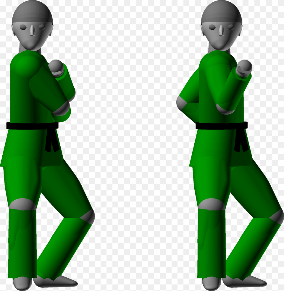 How To Do The Outside Block Technique Taekwondo Training Cartoon, Clothing, Green, Pants, Baby Free Png