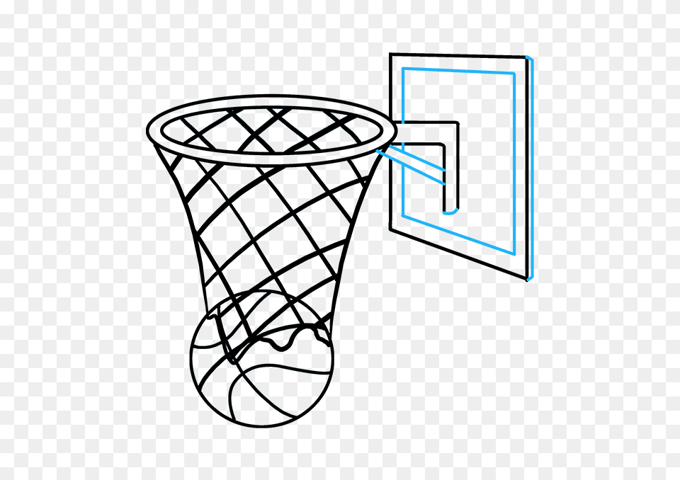 How To Draw A Basketball Hoop Free Png Download