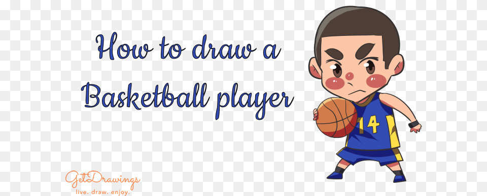 How To Draw A Basketball Player Basketball Moves, Baby, Person, Face, Head Png Image