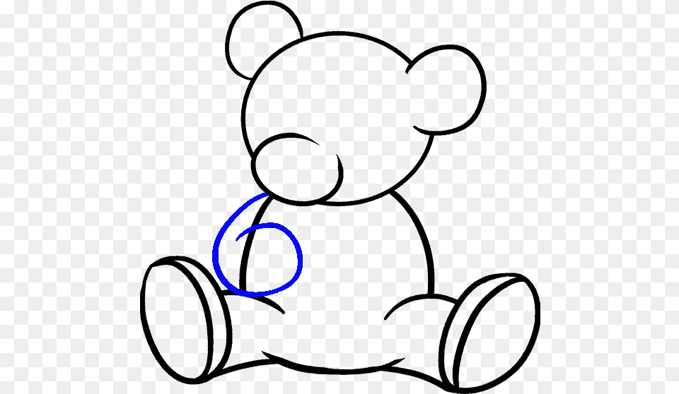 How To Draw A Bear In Few Bear, Text, Light Free Png Download