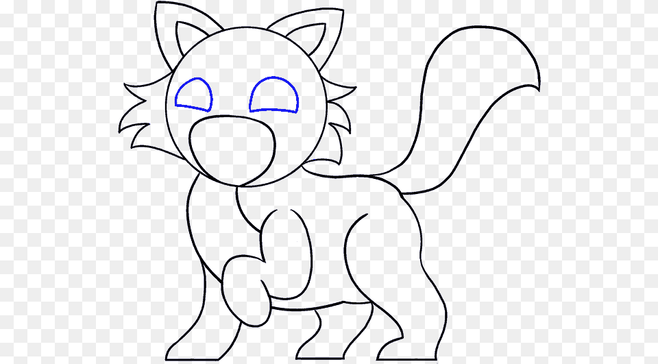 How To Draw A Cartoon Cat Draw A Cartoon Cat, Person Png Image