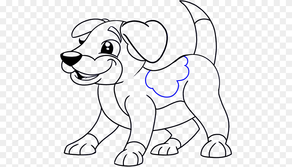 How To Draw A Cartoon Dog Easy Simple Guide Cartoon Cartoon Dog Drawing, Art Png Image