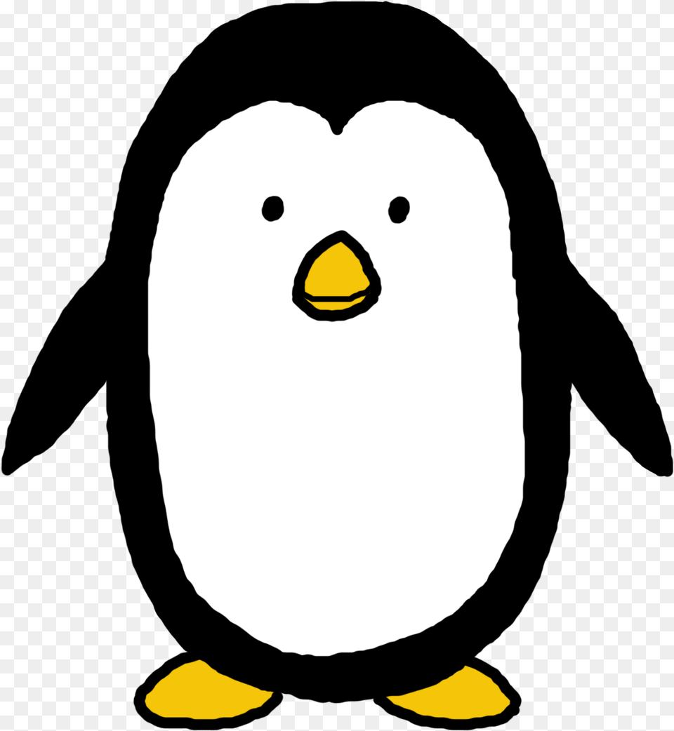 How To Draw A Cartoon Penguin Cartoon Penguin, Animal, Bear, Mammal, Wildlife Png