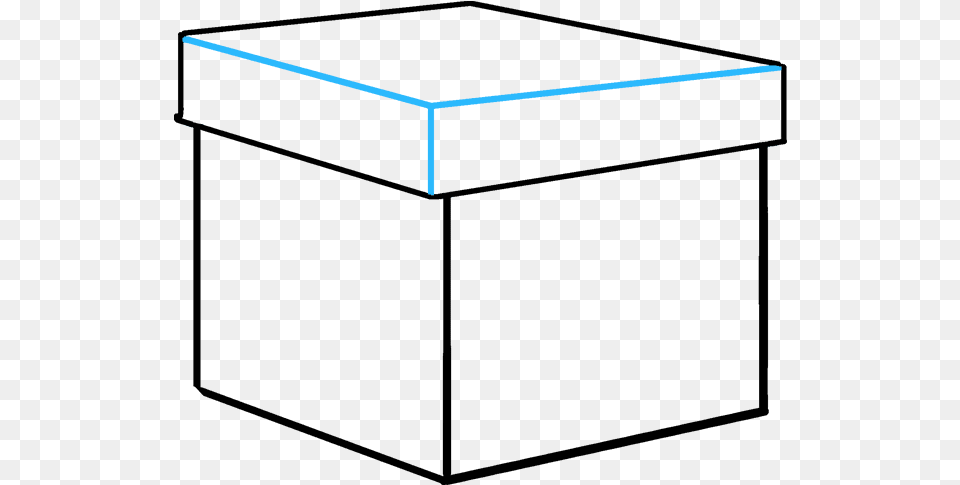 How To Draw A Christmas Present Draw A Gifts Box, Furniture, Table Free Png Download
