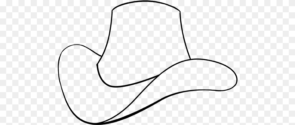 How To Draw A Cowboy Hat, Gray Free Png Download