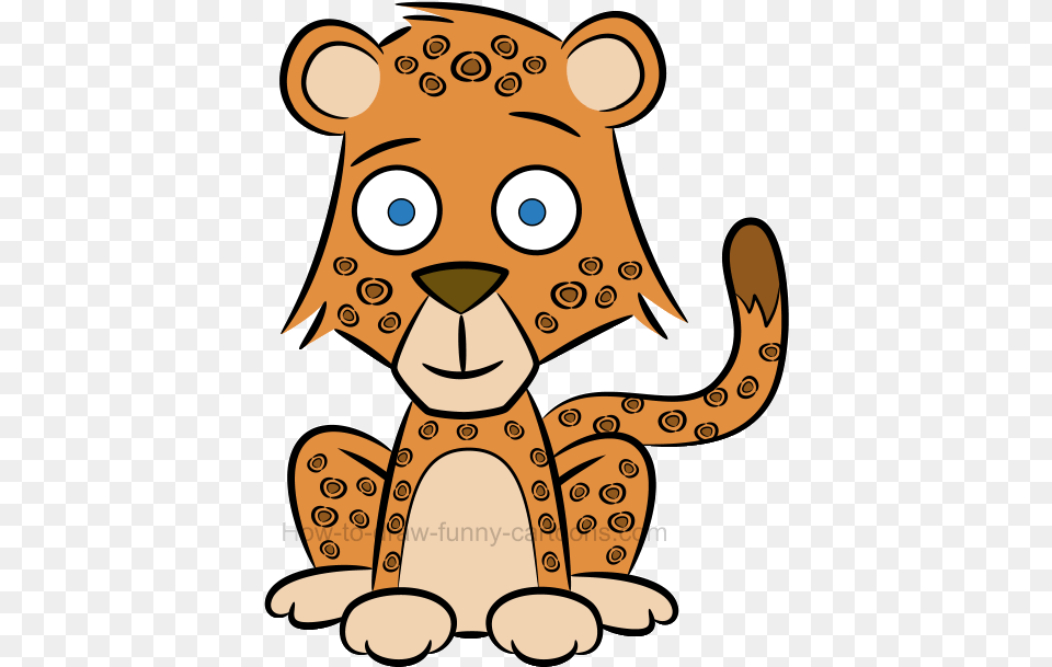 How To Draw A Cute Baby Cheetah, Plush, Toy, Face, Head Png Image