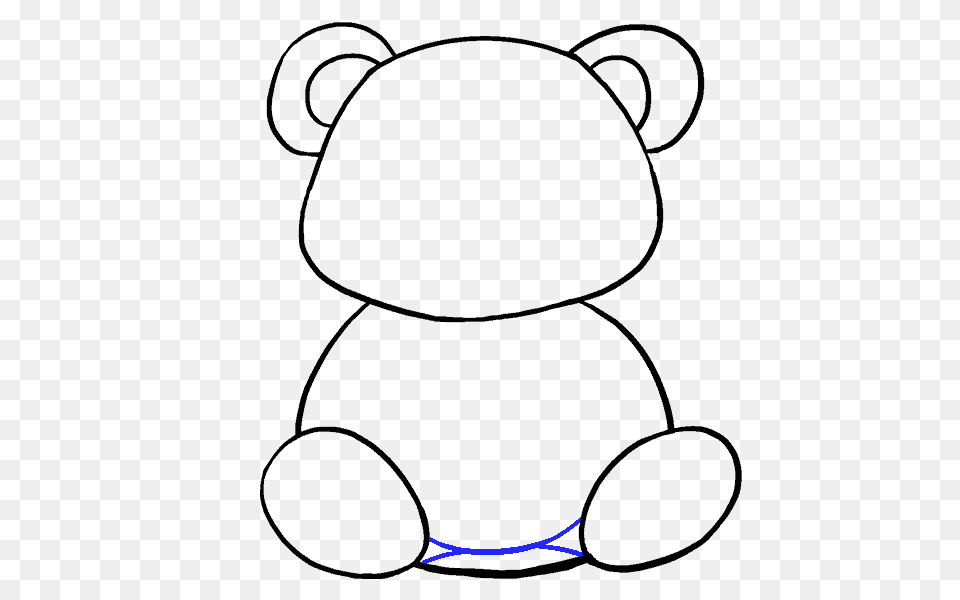 How To Draw A Cute Cartoon Panda In A Few Easy Steps Easy Free Png Download