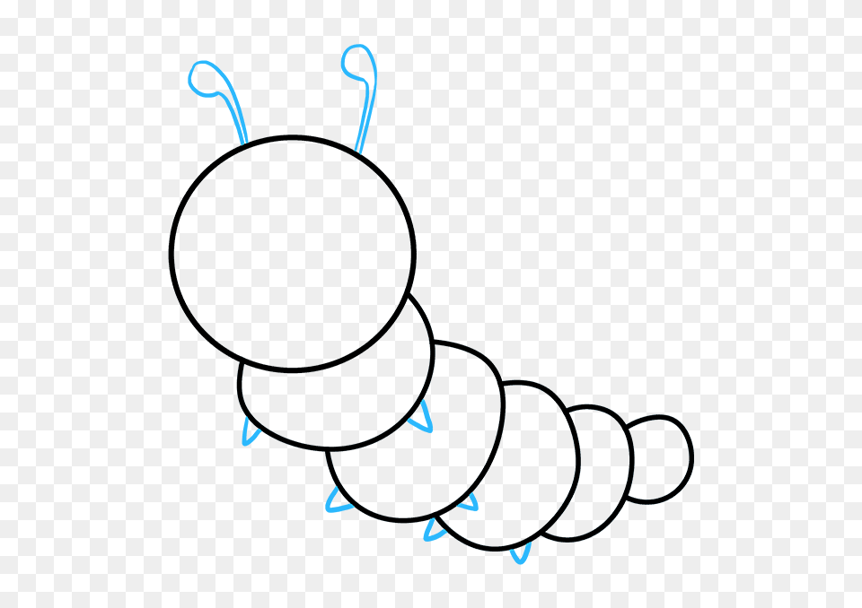 How To Draw A Cute Caterpillar Png Image