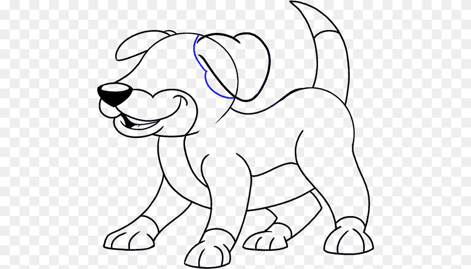 How To Draw A Cute Dog Pictures And Cliparts Download Puppy Easy Cartoon Dog Png