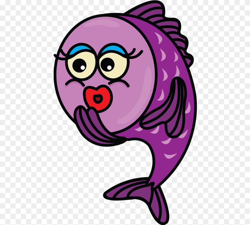 How To Draw A Cute Fish Drawing, Purple, Baby, Person, Art Free Png