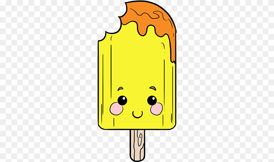 How To Draw A Cute Popsicle, Lamp, Person, Food, Ice Pop Free Png Download