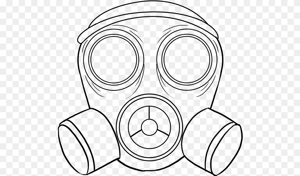 How To Draw A Gas Mask Really Draw A Gas Mask, Gray Png
