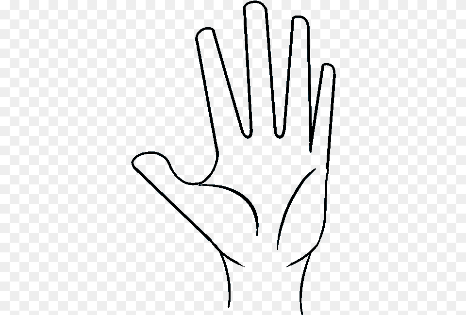 How To Draw A Hand Really Easy Drawing Tutorial Easy Drawing Of A Hand, Clothing, Glove, Baseball, Baseball Glove Free Transparent Png