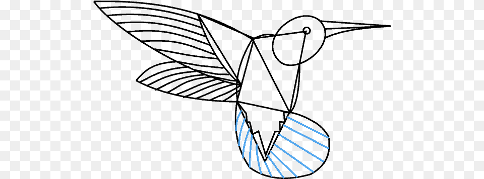 How To Draw A Hummingbird Hummingbird Drawing, Light, Cutlery, Fork, Lighting Free Transparent Png