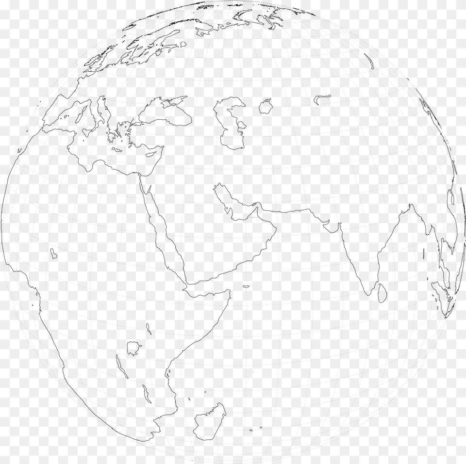 How To Draw A Map Of The World World, Gray Free Png
