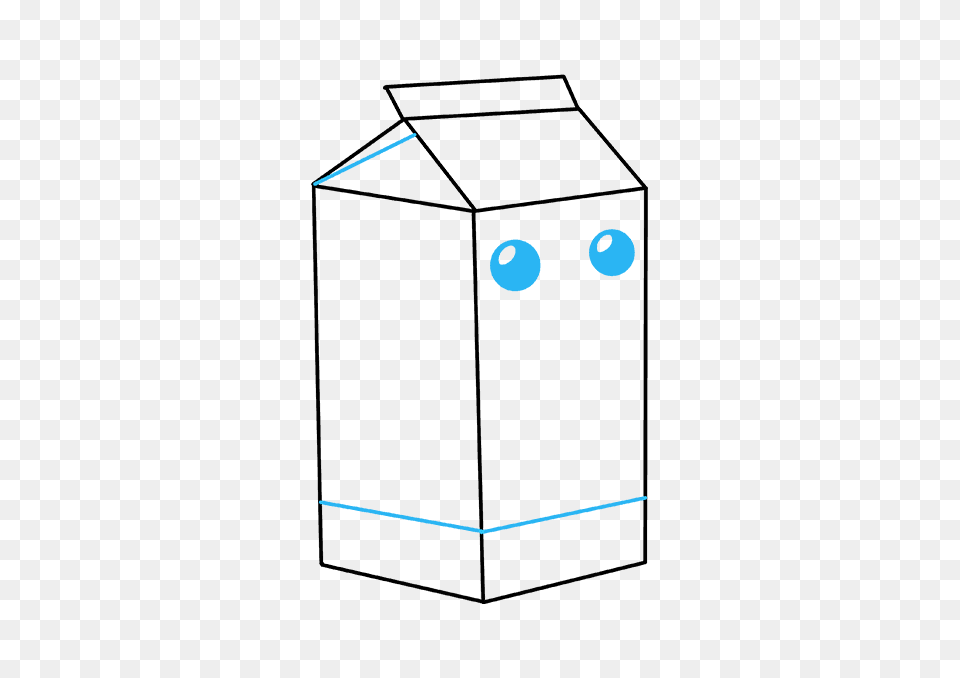 How To Draw A Milk Carton, Beverage, Mailbox, Box, Cardboard Free Png Download