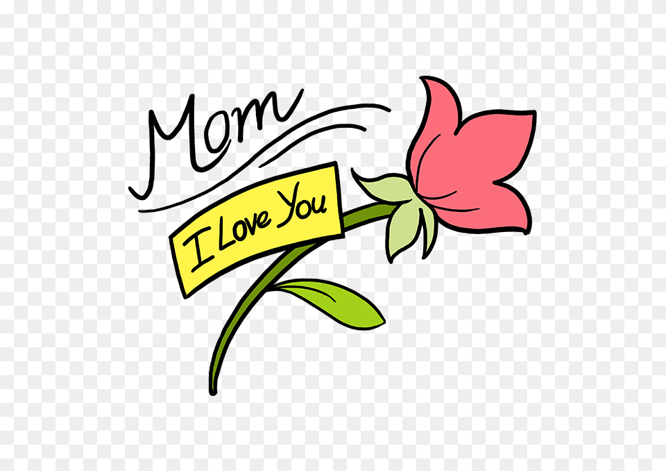 How To Draw A Mothers Day Flower, Petal, Plant, Art, Graphics Png Image