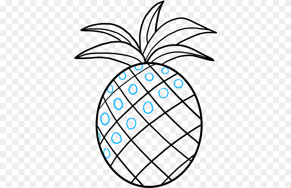 How To Draw A Pineapple Easy Drawing Of Pineapple, Text, Number, Symbol Free Png