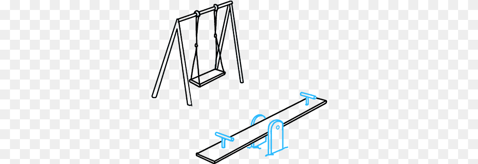 How To Draw A Playground Playground Drawing Easy, Toy, Seesaw Png