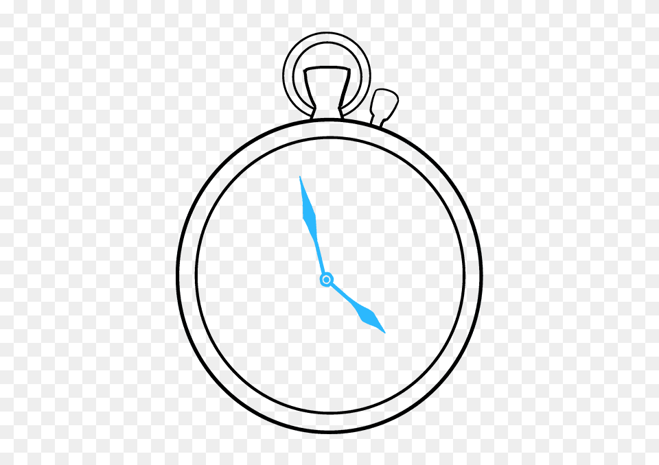 How To Draw A Pocket Watch, Stopwatch Free Transparent Png