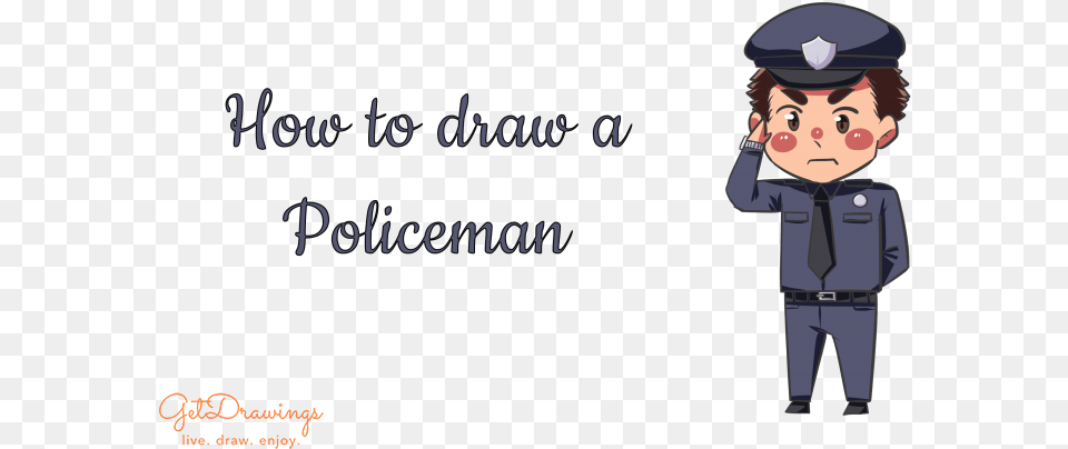 How To Draw A Policeman Blogfoster, Baby, Person, People, Captain Free Png