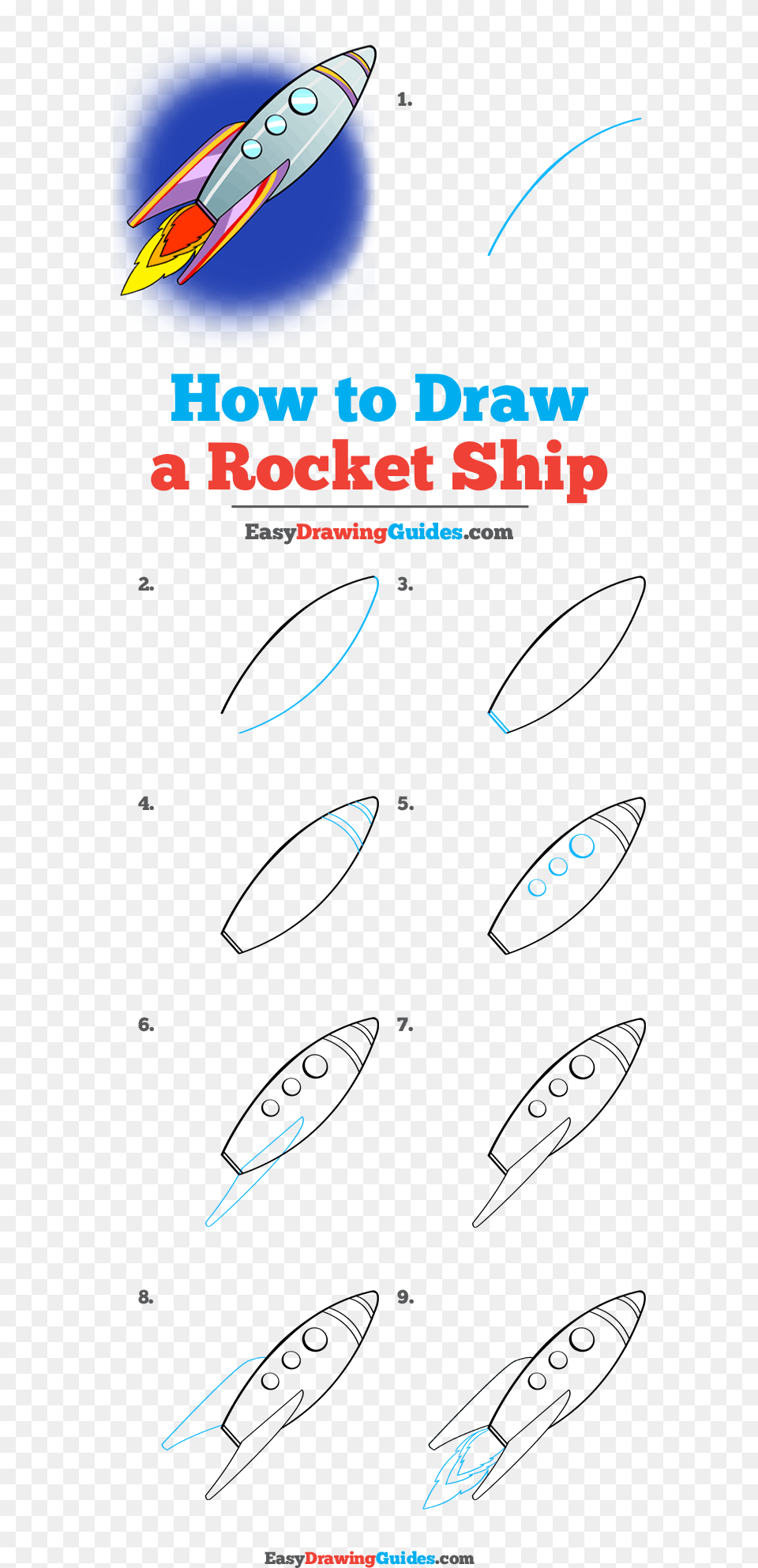 How To Draw A Rocket Ship Really Easy Drawing Tutorial Like Us Follow Us, Advertisement, Poster, Nature, Outdoors Free Transparent Png