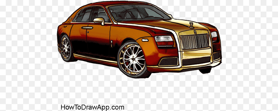 How To Draw A Rolls Royce Rolls Royce Car Drawing, Spoke, Vehicle, Coupe, Machine Png