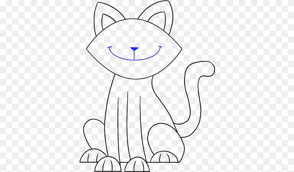 How To Draw A Simple Cat Draw A Simple Cat Free Png