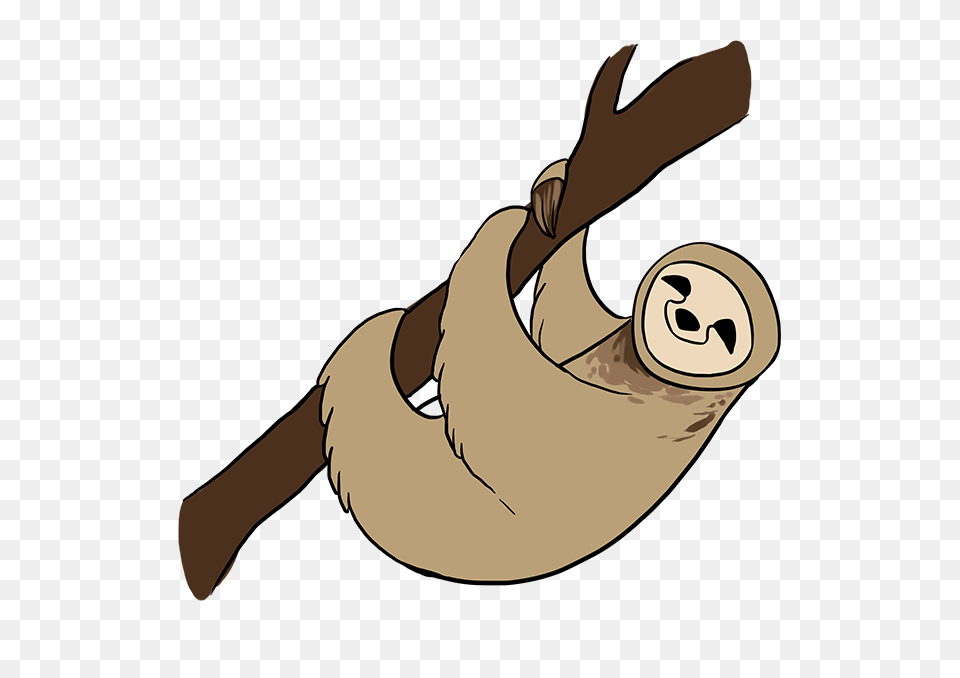 How To Draw A Sloth, Person, Animal, Wildlife, Mammal Png Image