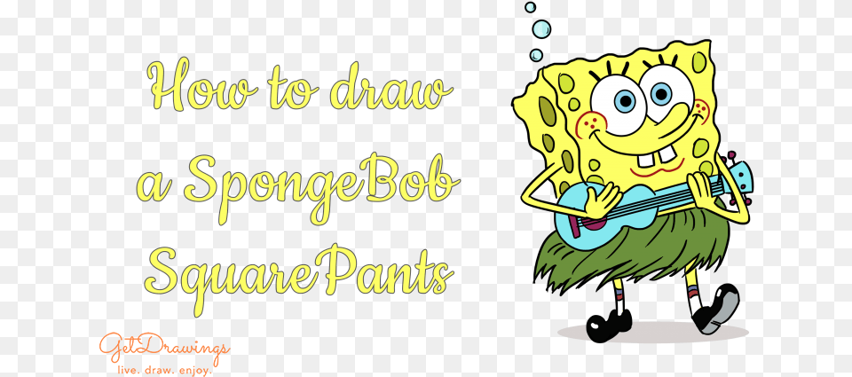 How To Draw A Spongebob Squarepants Cartoon, Book, Publication, Comics, Baby Free Transparent Png