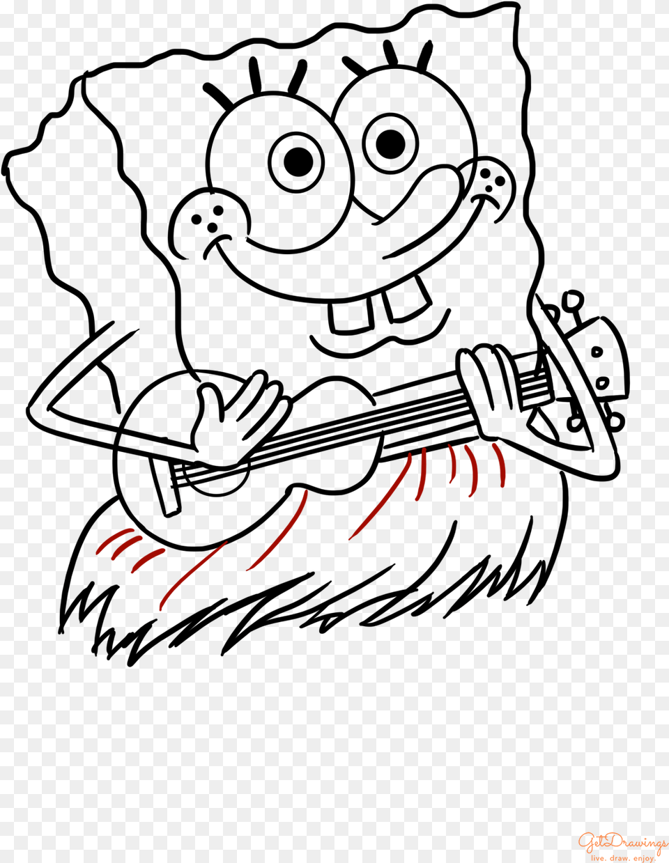 How To Draw A Spongebob Squarepants Drawing, Fireworks, Nature, Night, Outdoors Png Image